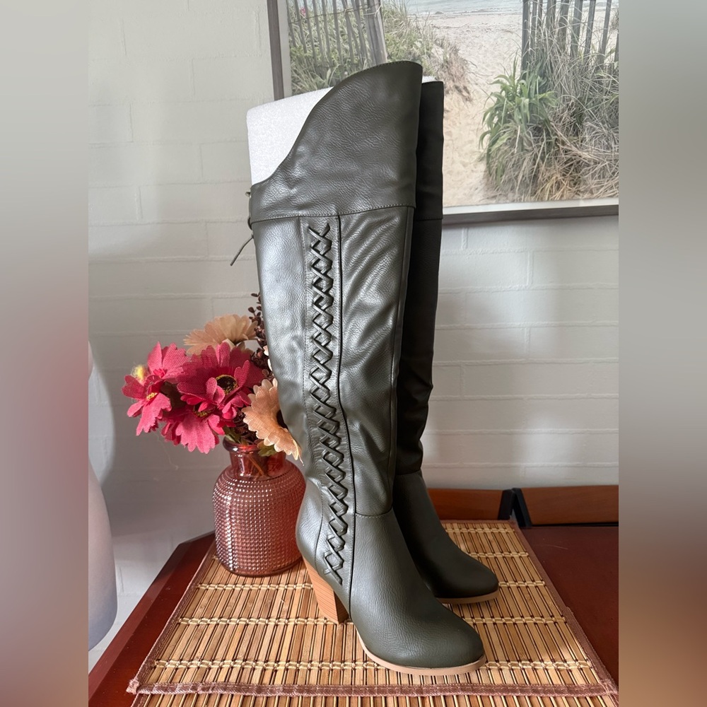 Journee Collection Olive Over the Knee Boots